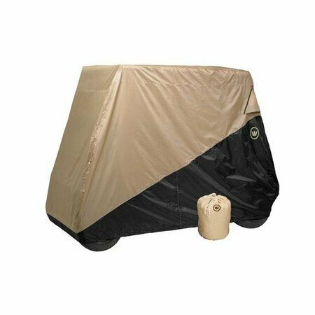 EEVELLE Greenline 2 Passenger Golf Cart Storage Cover - Black/Tan GLCR02BK